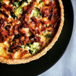 Goats Cheese, Caramelised Onion and Thyme Whole Quiche (serves 4)